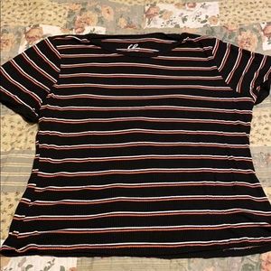 Charlotte Russe Ribbed Tee